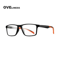 OVELINESS - Original TR90 glasses frame men myopia Prescription computer spectacle frames women Ultra light square eyeglasses frames for men eyewear