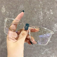 Original Anti Blue Light Glasses Square Frame 2022 Women's Eyeglasses Frame Blue Blocking Gaming  Eyeglasses Vintage Men Spectacles