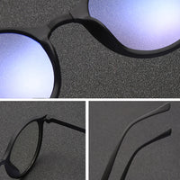 Original 2021 Fashion Anti Blue Light Eyeglasses Women Men Computer Glasses Vintage Round Clear Lens Glasses Optical Spectacle Frames