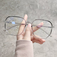 Original 2021 Trends Anti Blue Light Oversized Glasses Computer Women Blue Blocking Gaming  Men Transparen Eyeglasses Spectacles Frame