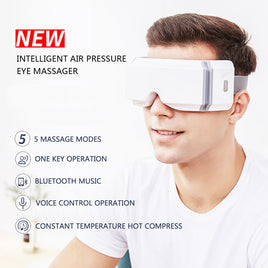 New Smart Airbag Vibration Eye Massager Eye Care Instrument Eye Protector Hot Compress Bluetooth Eye Fatigue Massage Glasses