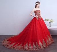 Original 2022 New Ball Gown Lace Tulle Red Wedding Dress with tail Chinese Pattern Style Cheap China Embroidery Bridal Gown DIGITAL OFFICE ELECTRONIC