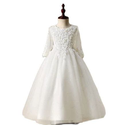 Original Princess Tulle Scoop Flower Girl Dress Sashes Children First Communion Dress Ball Gown Wedding Party Dress Runway Show Pageant DIGITAL OFFICE ELECTRONIC