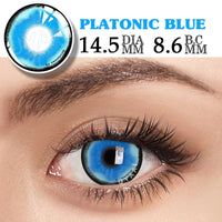 UYAAI 2Pcs/Pair Cosplay Contact Lenses Multicolored Contact Lenses Anime Accessories Anime Lenses Halloween Makeup Eye Contact