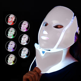 LED Facial Mask Therapy 7 Colors Face Mask Machine Photon Therapy Light Skin Care Wrinkle Acne Removal Anti Againg LED Mask