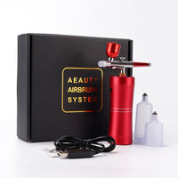 Mini Air Compressor Kit Spray Gun Airbrush For Nail Art Desgin Manicure Tattoo Craft Cake Nail Tool Set Airbrush Painting Inks