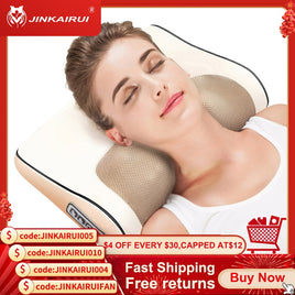 Neck Massager Cervical Shiatsu Massage Pillow Electric Multifunctional Massage  Cushion Neck  shoulder Body Relax Device