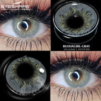 EYESHARE - Original 1Pair Contact Lenses for VIP Natural Blue Brown Colored Contact Lens for Eyes Beauty Cosmetic Contacts Eyes Makeup 14mm