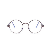 Original Round Metal Glasses for Computer Anti Blue Ray Frame Women Men Eyeglasses Transparent Spectacles Oculos De Grau