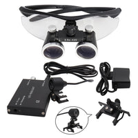 Dental Loupes Dental Magnifier Medical Loupes Binocular 2.5 3.5x420 Headlight Headlamp 3W 5W Filter Wired Wireless USB Belt Clip