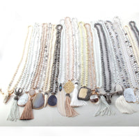 Original Wholesale Fashion 20pc Mix Color White/Beige/Gray Necklace Handmade Women Jewelry