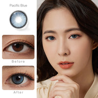 Original Magister Color Contact Lenses for Eyes 1 Pair Natural Brown Lenses Beauty Pupils Blue Lenses Gray Eye Contact Yearly Color Lens