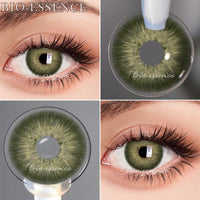 Original Bio-essence 1 Pair Colored Contact Lenses for Eyes Natural Brown Lenses Monet lense Blue Lenses Gray Eye Contact with Lense Case