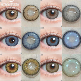 EYESHARE - Original 2pcs Natural Color Contact Lenses For Eyes Blue Colored Lenses Yearly Beauty Contact Lenses Eye Cosmetic Color Lens Eye