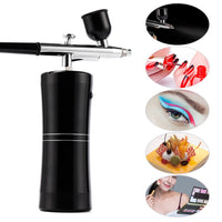 Rechargeable Airbrush Compressor Kit Air Brush Sprayer Gun Water Oxygen Deep Hydrofacial Machine For Nail Art Tattoo Cake Makeup