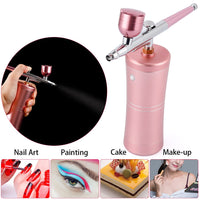 Protable Single Action 0.4mm Nozzle Airbrush Kit Compressor Air Brush Paint Spray Gun For Nail Art Desgin Tattoo Cake Air-brush