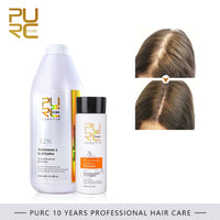 PURC Straightening Hair Product Formlain Chocolate Keratin Treatment Purifying Shampoo Set 1000ml Pure