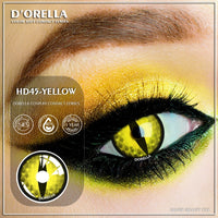 DORELLA - Original Colored Contact Lenses for Eyes Cosmetic Cosplay Contact Lenses Crazy Lenses Halloween Eyes Lens 1 Pair Contact Lenses