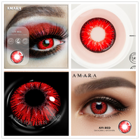 AMARA LENSES - Original 2pcsCosplay Anime Eyes Lenses for Eyes AYY Series Makeup Sharingan Beauty Contact Lenses Eye Cosmetic Color Lens Eyes