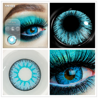 AMARA LENSES - Original 2pcsCosplay Anime Eyes Lenses for Eyes AYY Series Makeup Sharingan Beauty Contact Lenses Eye Cosmetic Color Lens Eyes