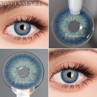 Original Bio-essence 1 Pair Colored Contact Lenses for Eyes Natural Brown Lenses Monet lense Blue Lenses Gray Eye Contact with Lense Case