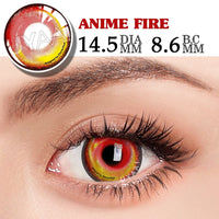 UYAAI 2Pcs/Pair Cosplay Contact Lenses Multicolored Contact Lenses Anime Accessories Anime Lenses Halloween Makeup Eye Contact