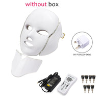 7 Colors Light LED Facial Mask With Neck Skin Rejuvenation Face Care Treatment Beauty Anti Acne Therapy Whitening Instrument