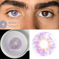 Original Bio-essence 1 Pair Colored Contact Lenses for Eyes Natural Brown Lenses Monet lense Blue Lenses Gray Eye Contact with Lense Case