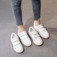 Original RIZABINA 2022 Ins Women Sneakers Real Leather Fashion Flats Shoes Woman Cross Strap Casual Daily Spring Lady Footwear Size 35-40