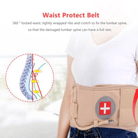 Lumbar Spinal-Air Decompression Back Belt Air Traction Waist Protector Belt Pain Lower Lumbar Support Fit for 29 Inches -49 Inch