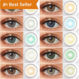 Original Natural Color Lens Eyes 2pcs Yearly Color Contact Lenses For Eyes Beauty Contact Lenses Eye Cosmetic Color Lens Eyes