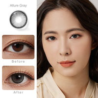 Original Magister Color Contact Lenses for Eyes 1 Pair Natural Brown Lenses Beauty Pupils Blue Lenses Gray Eye Contact Yearly Color Lens