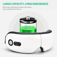 Smart Airbag Vibration Eye Massager Eye Care Instrument Hot Compress Support Bluetooth Eye Fatigue Massage Glasses