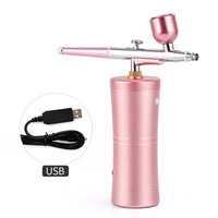 Protable Single Action 0.4mm Nozzle Airbrush Kit Compressor Air Brush Paint Spray Gun For Nail Art Desgin Tattoo Cake Air-brush