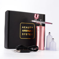 Rechargeable Airbrush Compressor Kit Air Brush Sprayer Gun Water Oxygen Deep Hydrofacial Machine For Nail Art Tattoo Cake Makeup