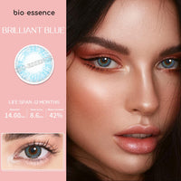 Original Bio-essence 2022 New 1 Pair Color Contact Lenses for Eyes Natural Brown Lenses Beauty Fashion Blue Lenses Green Eye Contact