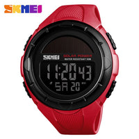 SKMEI Military Sport Watches Men Solar Power Outdoor Shock Digital Watch Chrono 50M Water Resistant Wristwatches Reloj Deportivo