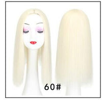 Women Synthetic Hair Pieces 3 Clips in One Piece Hair Extension Long Straight High Temperature Fiber for Lady