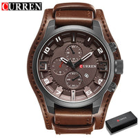 Curren 8225 Army Military Quartz Mens Watches Top Brand Luxury Leather Men Watch Casual Sport Male Clock Watch Relogio Masculino