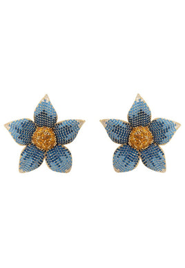 Original Forget Me Not Flower Earring Gold