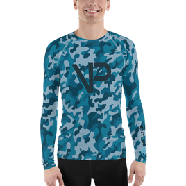 Men's Venture Pro Ocean Camo Performance Rash Guard UPF 40+