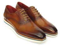 Paul Parkman Smart Casual Men's Brown Oxfords (ID#184SNK-BRW)