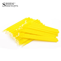 100pcs/Bag Durable Micro Disposable Eyelash Extension Makeup Brushes Individual Applicators Mascara Removing Tools Swabs