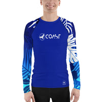 Men's Tropical Sleeve Royal Performance Rash Guard UPF 40