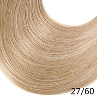 Original Synthetic Clip in Hair Extension Ombre Bayalage Long Straight Flase Hair Pieces for Women 24" 5clips One Piece 3/4 Head