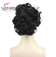 StrongBeauty Short Curly Clip in Claw Ponytail Hair Extension Synthetic Hairpiece 80g With a Jaw/Claw Clip