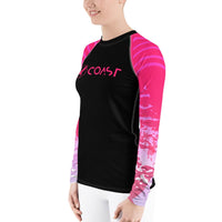 FIND YOUR COAST APPAREL - Original Women's Double Victory Sleeve Performance Rash Guard UPF 40+