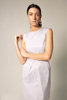 LE REUSSI - Original Italian Cotton Dress Pleated With Pockets