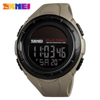 SKMEI Military Sport Watches Men Solar Power Outdoor Shock Digital Watch Chrono 50M Water Resistant Wristwatches Reloj Deportivo