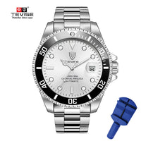 Drop Shipping Tevise Top Brand Men Mechanical Watch Automatic Fashion Luxury Stainless Steel Male Clock Relogio Masculino 2020